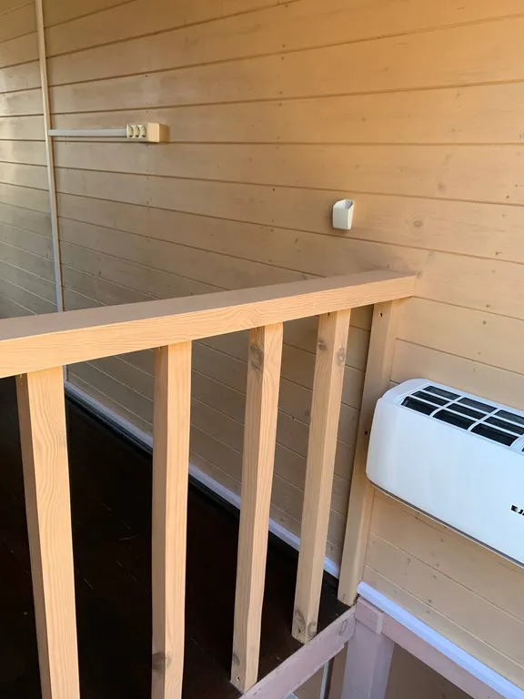 Коттедж Уютные коттеджи в Колхидском лесу на семейной экобазе — Беранда