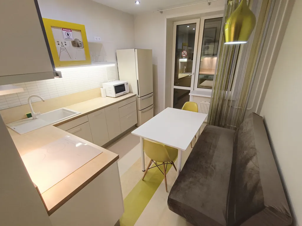 Просторная евро-двухкомнатная квартира в 10 минутах от центра