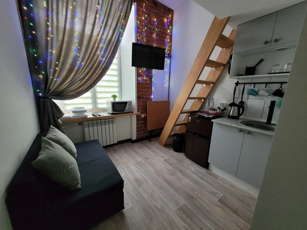 Квартира Лофт-4 Зелёная, клёвая двухуровневая студия в центре — аренда посуточно в Нижний Новгород