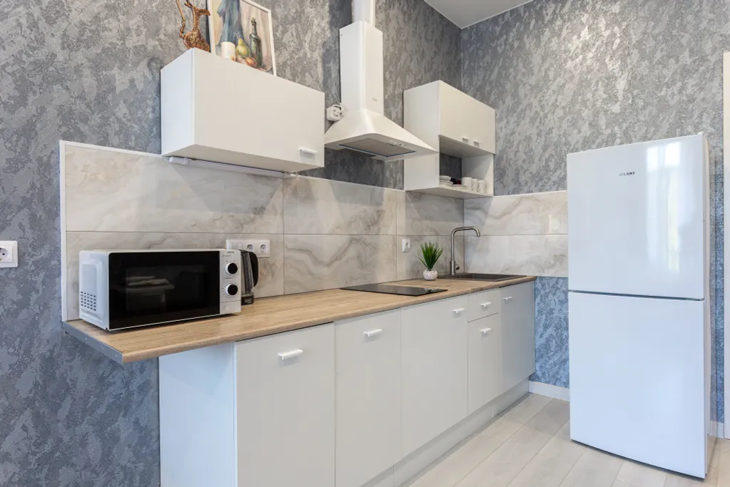 Студия с балконом и видом на горы