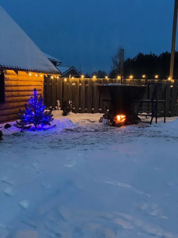 Обустроенная усадьба с камином на Нарочи