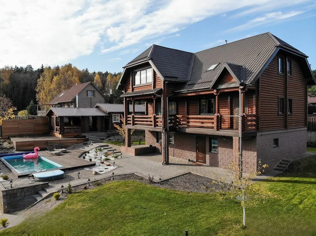 Элитный коттедж с бассейном и спа на берегу озера в живописном месте — аренда посуточно в Минск