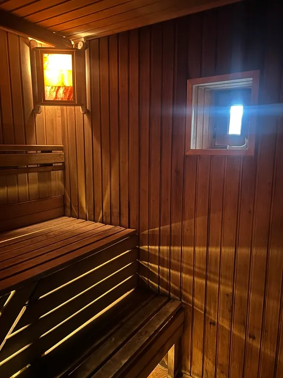 Уютный домик с баней, камином и террасой возле пруда