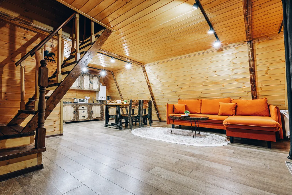 Просторный коттедж в лесу