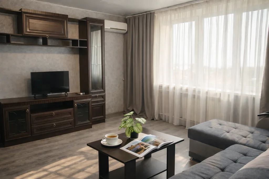 Просторная квартира с видом на Волгу