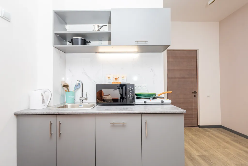 Студия с продуманной планировкой в центре