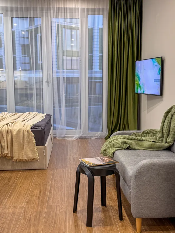 Квартира Квартира Оливия - стильная студия в ЖК Бизнес классе в 10 минутах от Аэропорта — Адлер