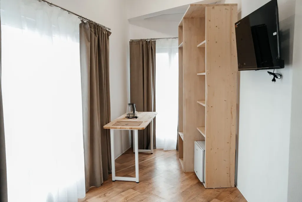 Современный двухместный номер в доме с видом на океан и вулканы