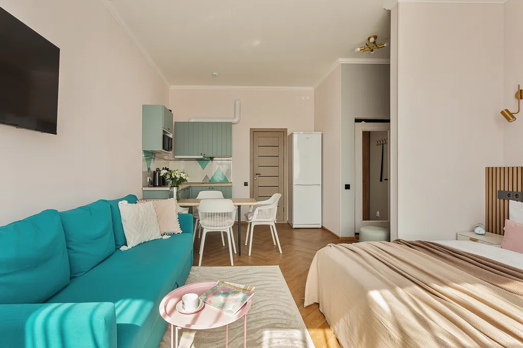 J&N Apartments Четырехместная студия с видом на парк