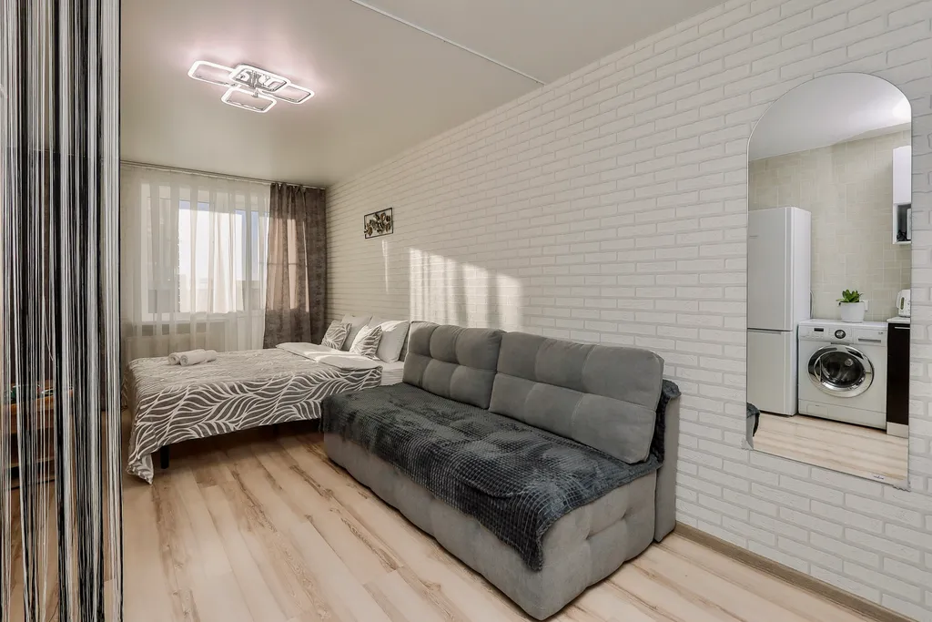 Новая студия  с 2-мя раздельными спальными местами от Город 18