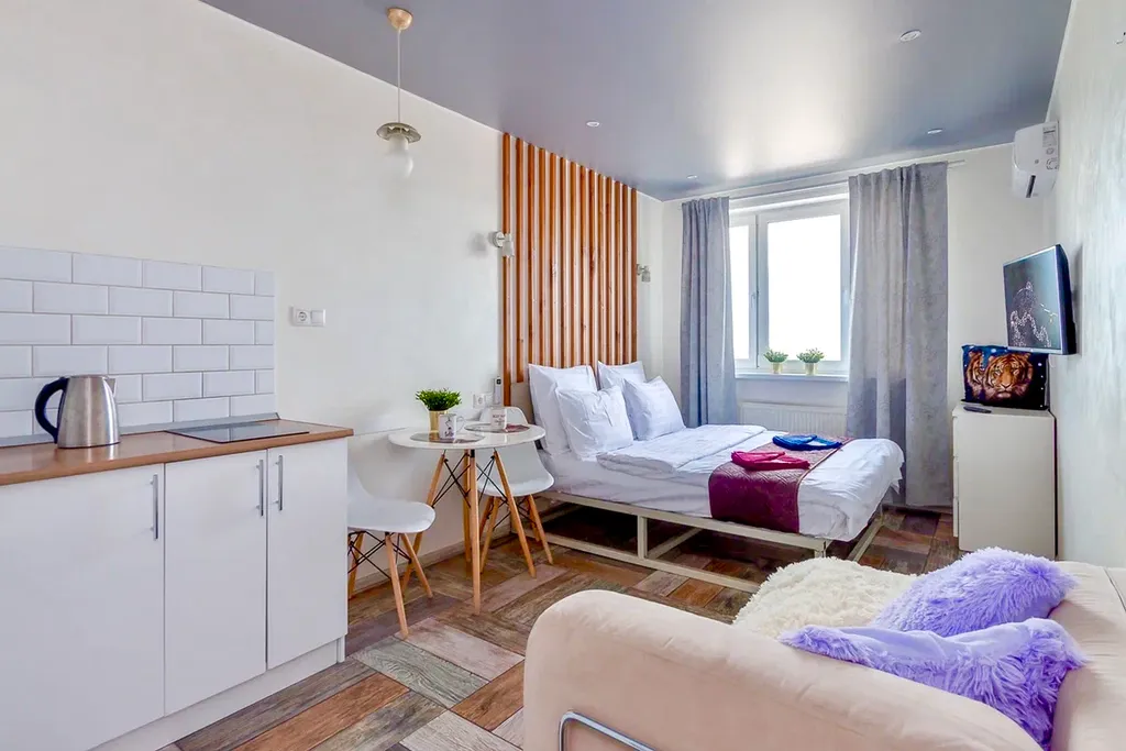 Уютная студия у Шереметьево с кондиционером