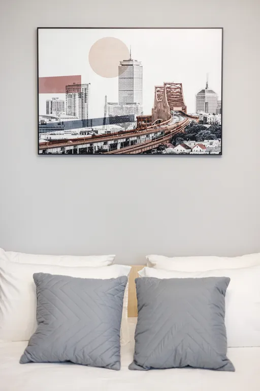 Апартаменты в центре города с красивым видом из окна