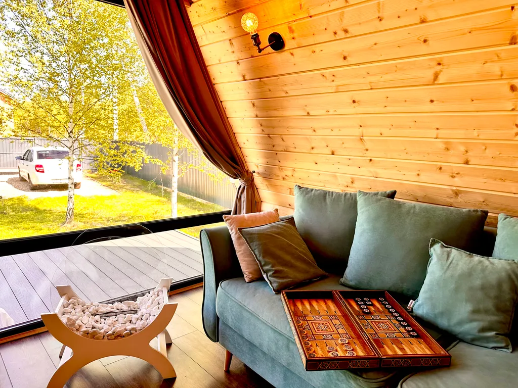 Коттедж Aframe, 2ух этажный дом, глэмпинг — Казань