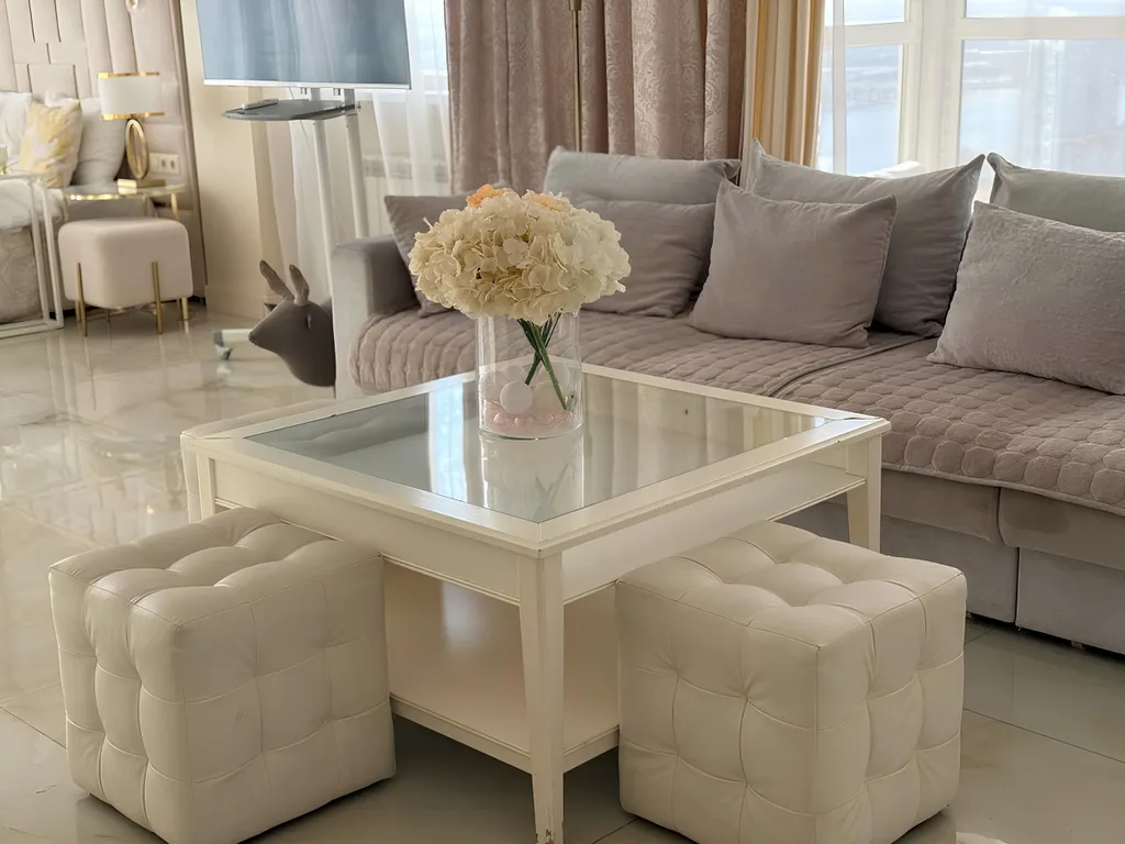 Атмосфера комфорта студия Ваниль с открытым балконом