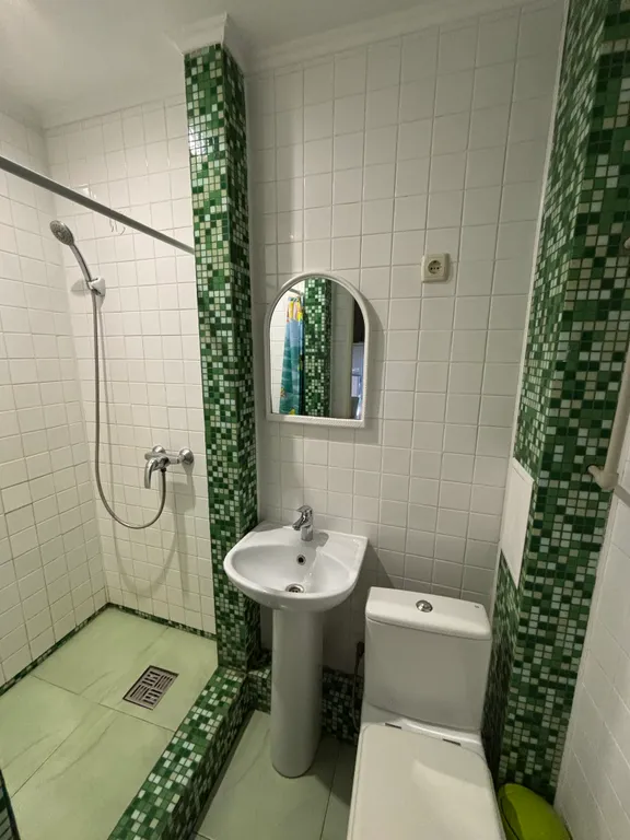 Студия в эко-стиле с кухней и со своей террасой в 200 метрах от моря