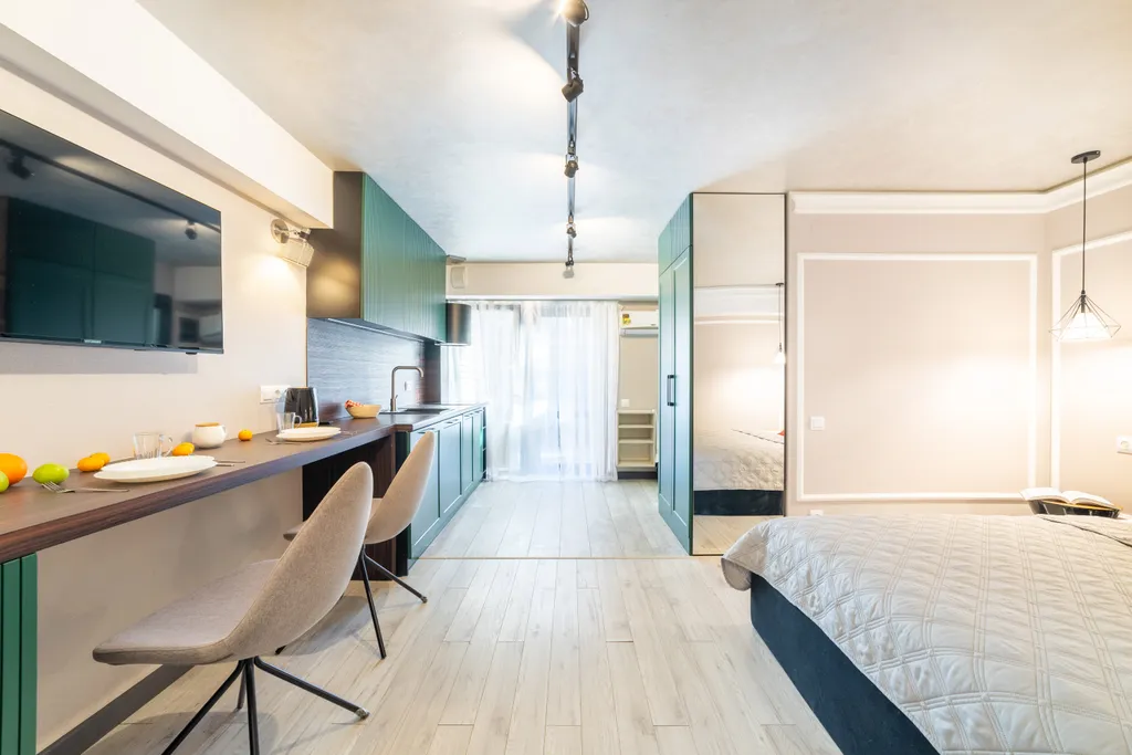 Зеленая студия в ЖК Гринберг