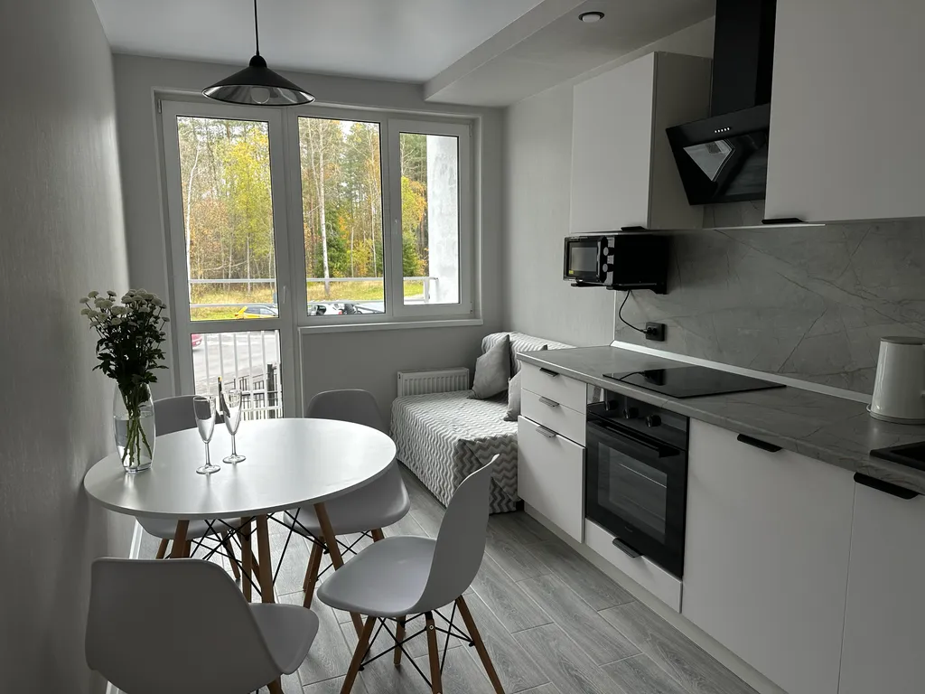 Новая светлая однокомнатная квартира в курортном районе