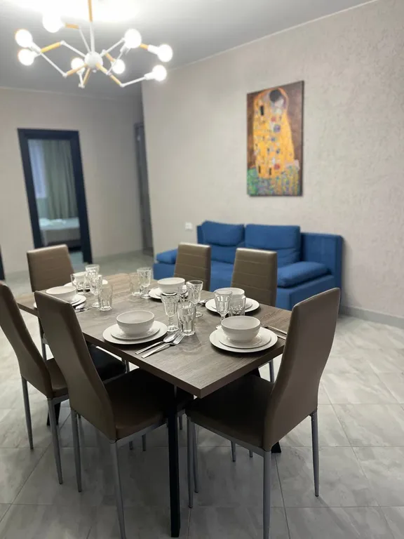 3-комнатные апартаменты с кухней на море