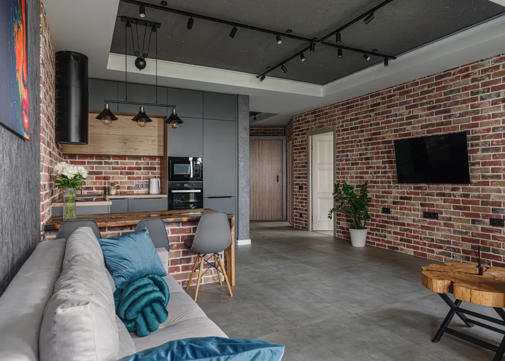 Просторная квартира с кухней-гостиной и панорамным видом