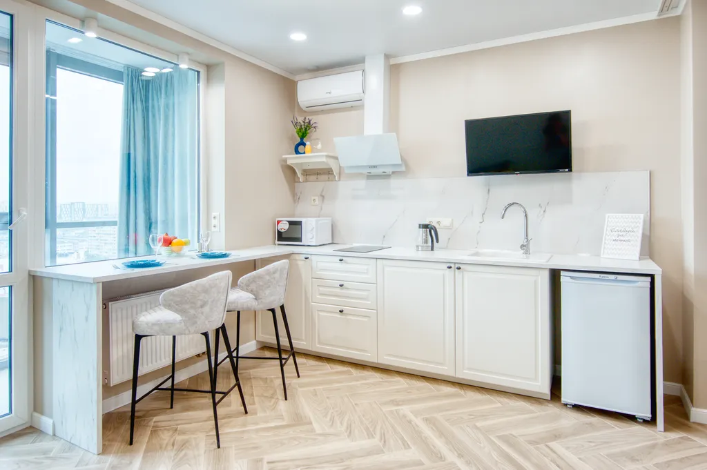 Апартаменты Еl'Home рядом с Ладьей, панорамный вид на Самару