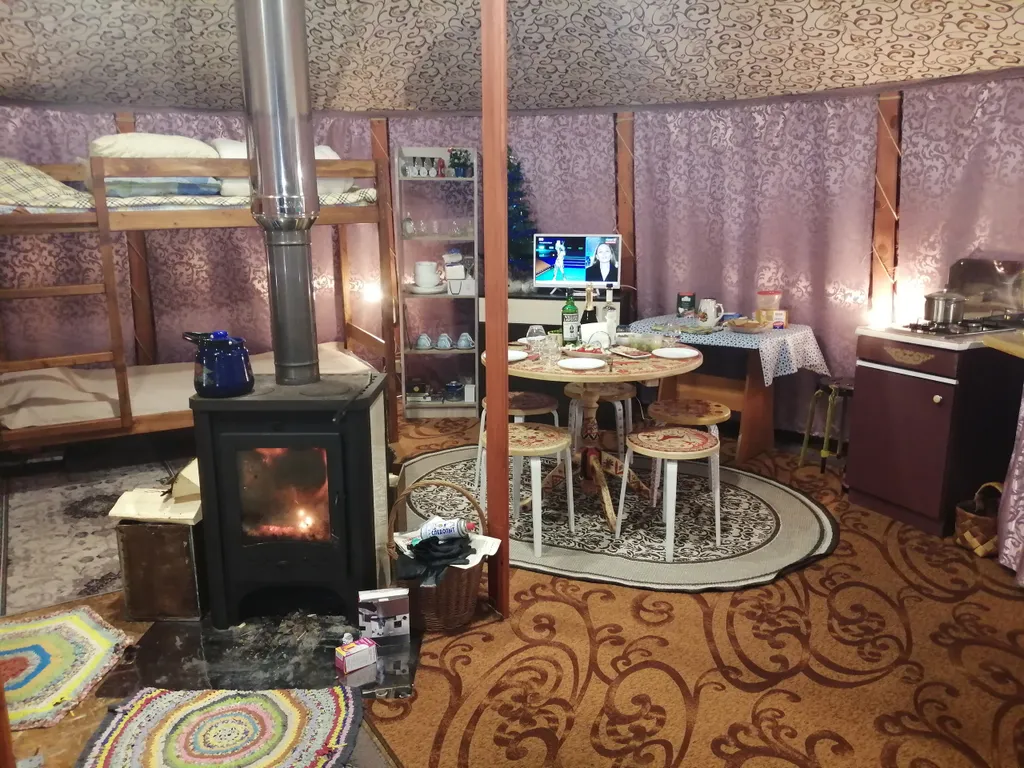 Настоящая Монгольская зимняя юрта