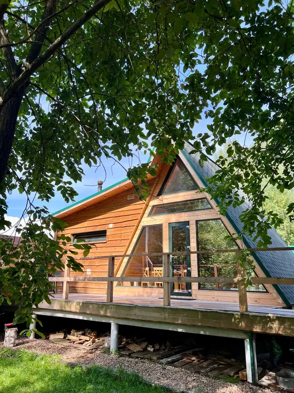 Коттедж Треугольный домик Василево с баней и чаном — аренда посуточно в Нижний Новгород