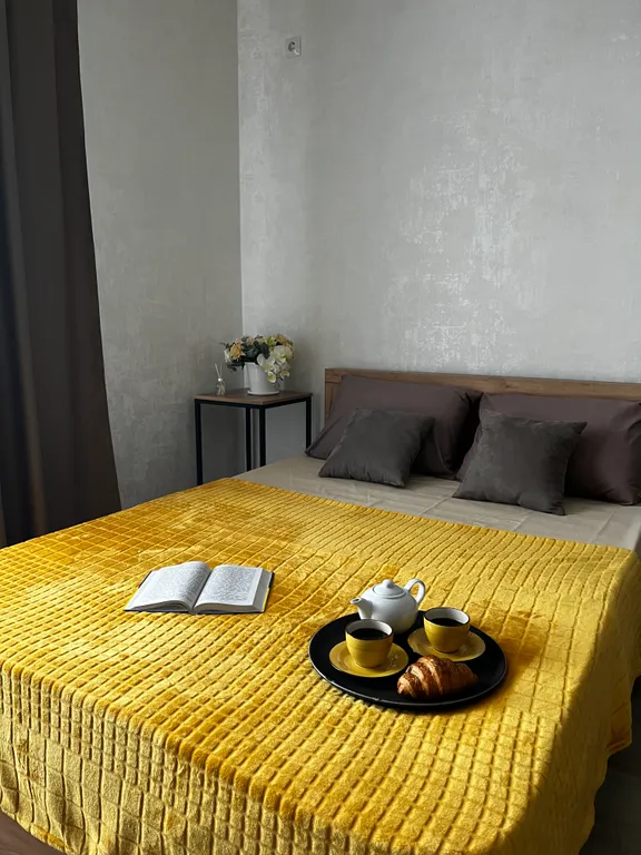 Уютная студия с видом на город