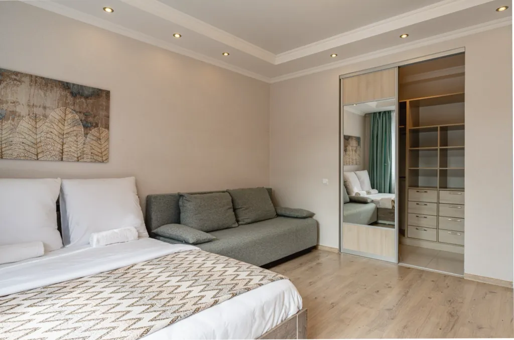 Двухэтажная квартира «отдых у ручья» со своей террасой и мангалом