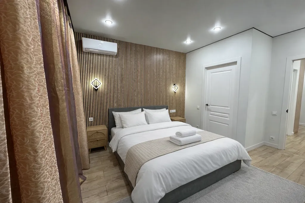 Квартира Стильные апартаменты с видом на горы в современном комплекс Rams City — аренда посуточно в Алматы