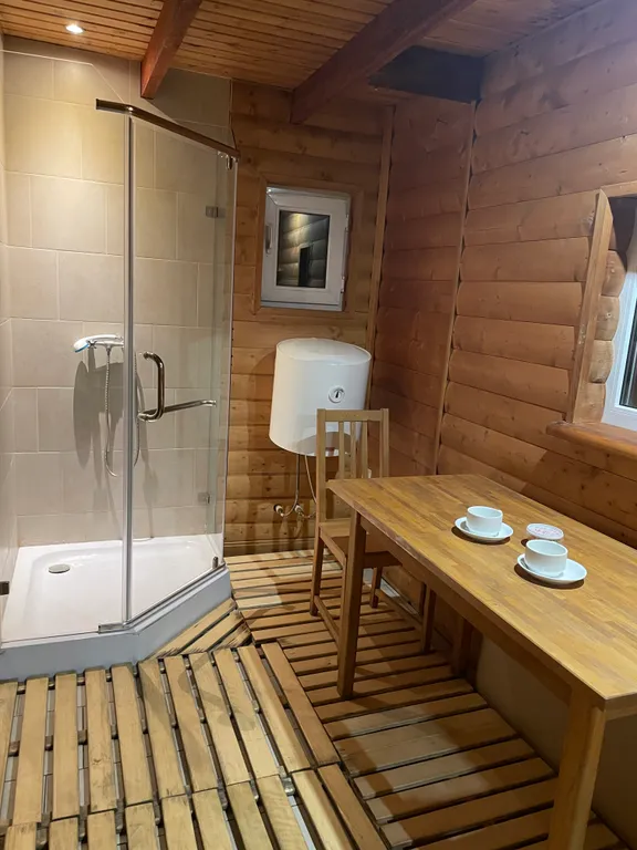 Дом из сруба с баней и бассейном