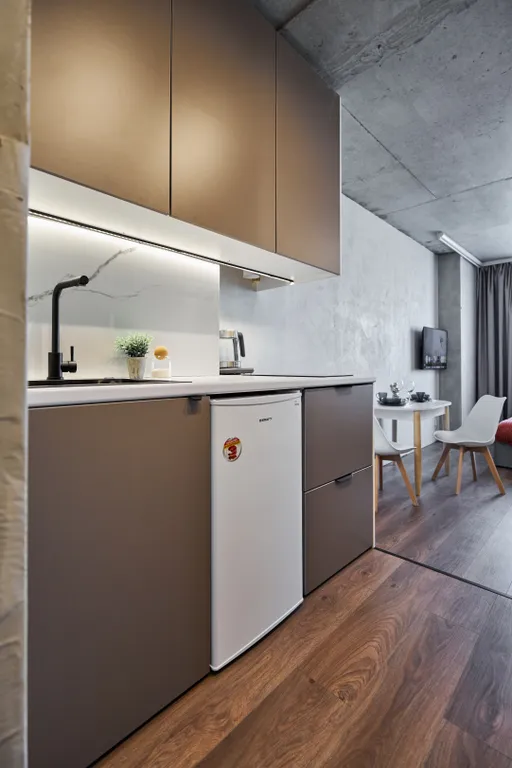 Апартаменты в стиле лофт для семейного отдыха, с проектом для фильмов