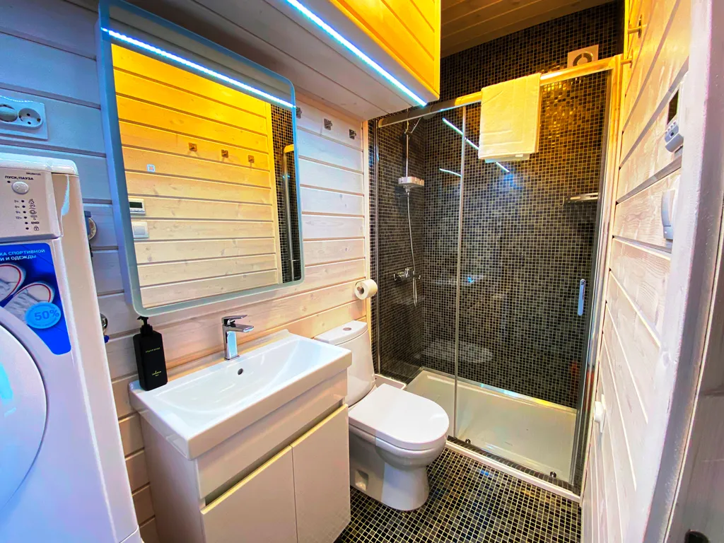 Коттедж Новый уютный дом с кондиционером на опушке леса в 20 минутах от города — Санкт-Петербург