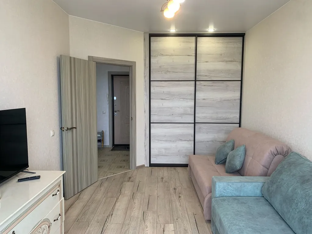 Уютная однокомнатная квартира напротив речки Великая