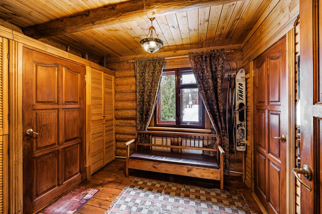 Дом в стиле Rustic с баней на дровах