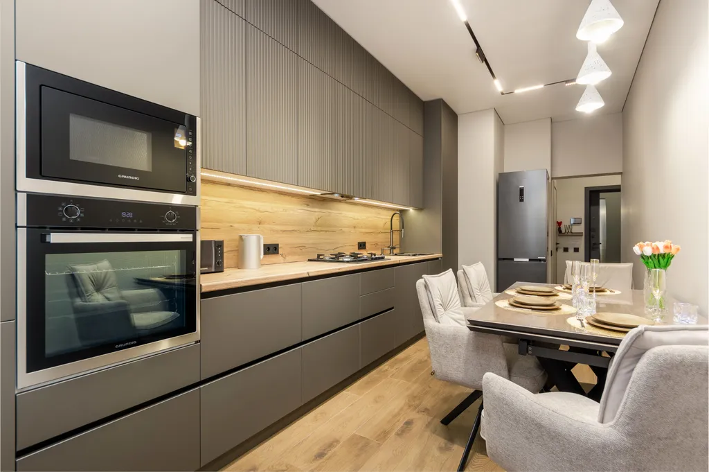 Апартамент с характером с видом на Эльбрус в доме с часами