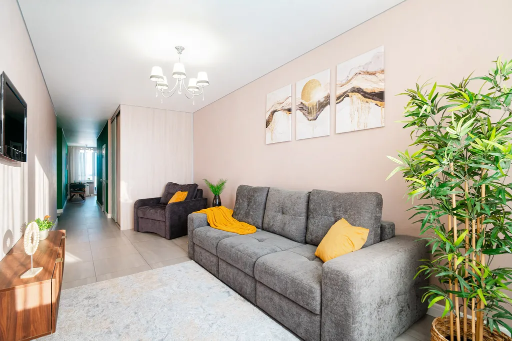 Евро-двушка в новом ЖК - до 3 гостей