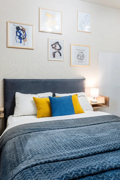 Стильная студия с видом на город в 20 минутах до центра