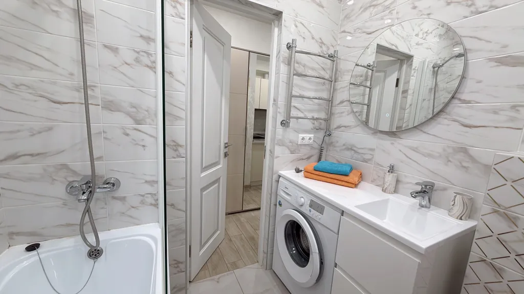 Квартира Квартира Уютная с видом на море, балконом, ванной, бассейном на территории жк — Адлер