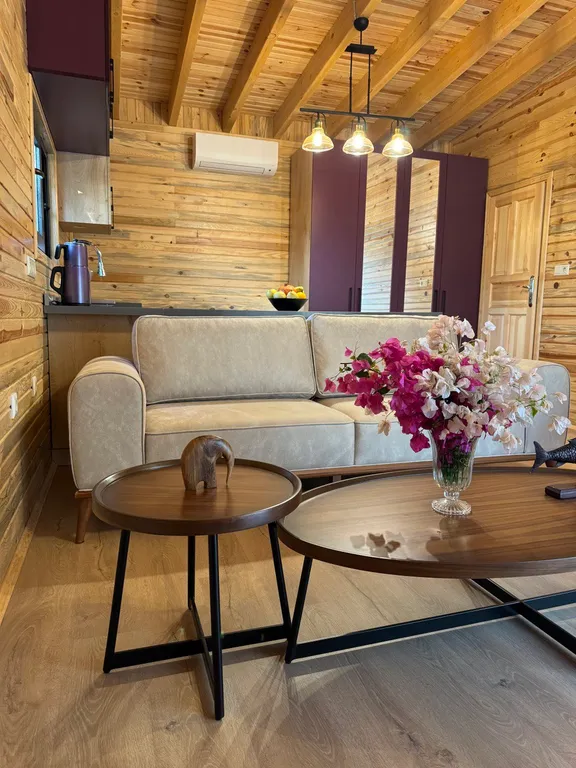 Просторное эко бунгало в сосновом лесу на побережье Турции