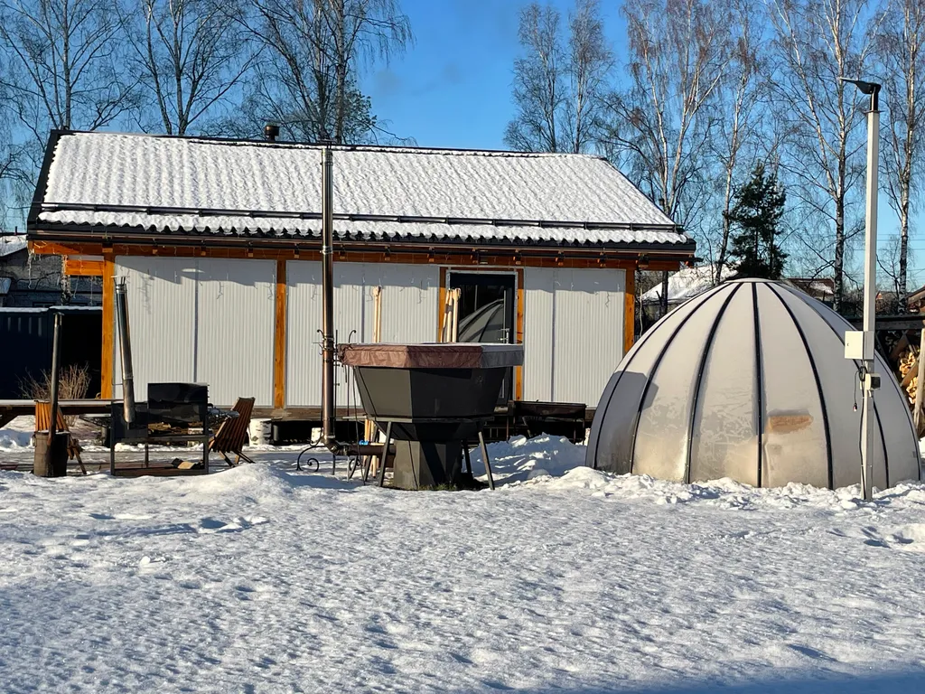 Коттедж Дом с баней в глемпинге Байкал — Павловский Посад