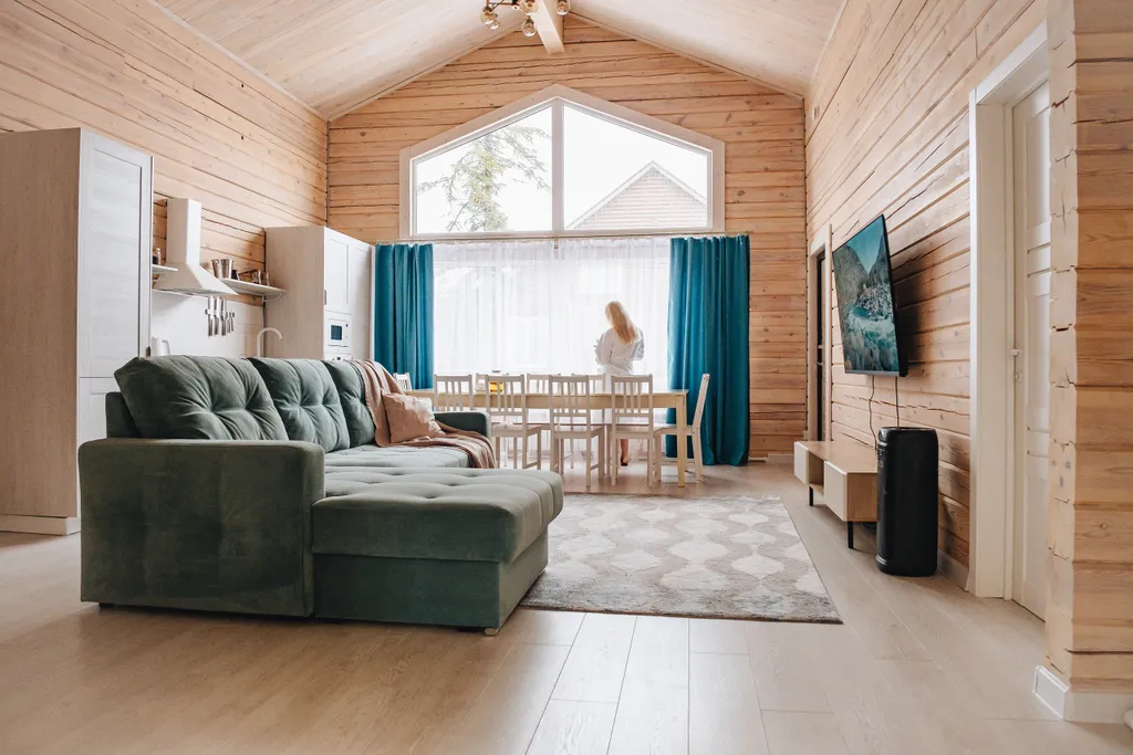 Коттедж на большую компанию близко от подъёмника