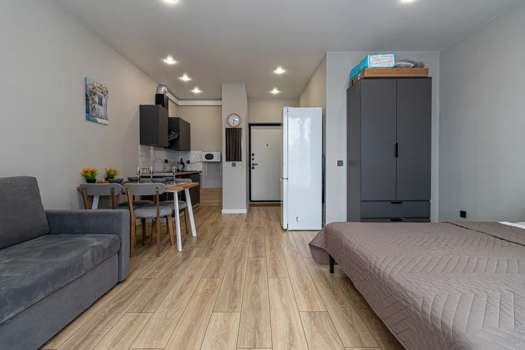 Просторная студия для спокойного отдыха