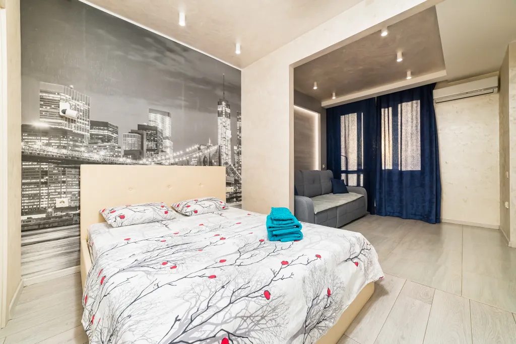 Квартира Комфортная Евростудия  у Ривьеры с видом на реку и Кремль — аренда посуточно в Казань