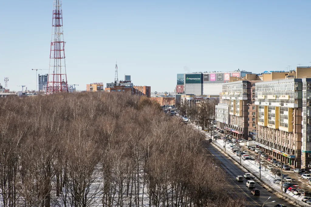 Квартира Квартира Две спальни, центр города вид на парк Пушкина метро, покровка и Кремль — Нижний Новгород