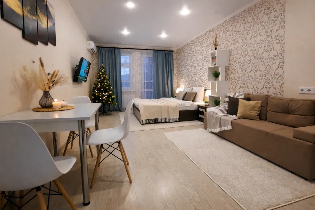 Квартира рядом с набережной с Smart TV и Wi-Fi