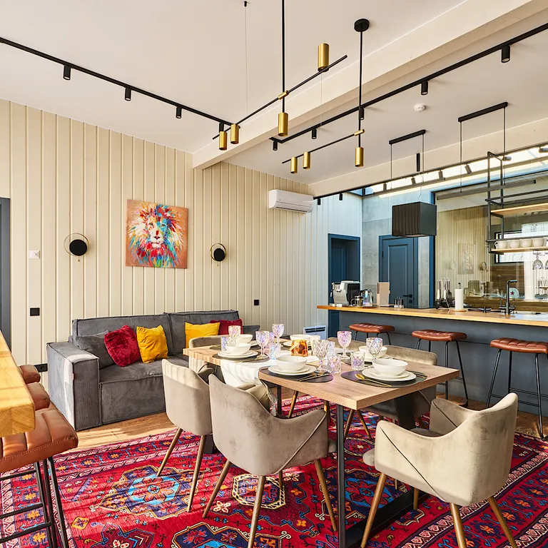 Домик в Икше с камином и сауной (Glassbox108 Premium 1)