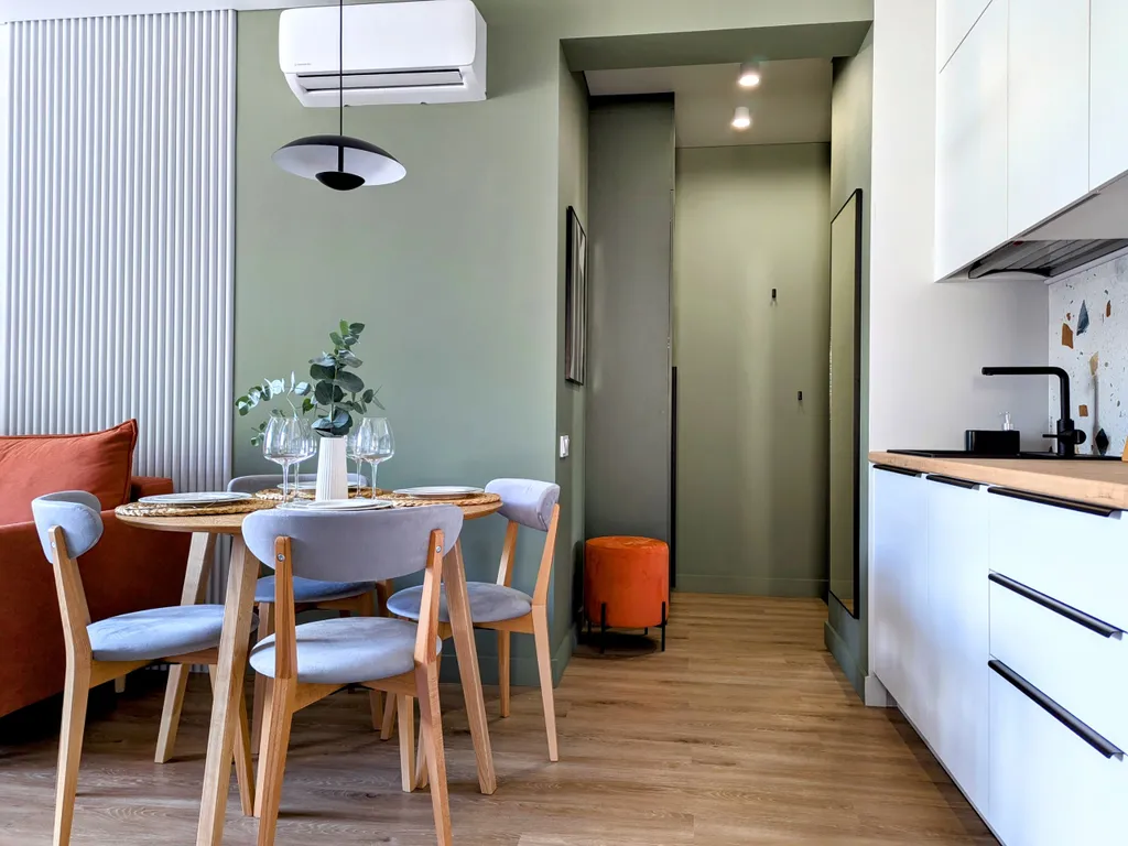 Новая квартира с видовым балконом и лыжной комнатой