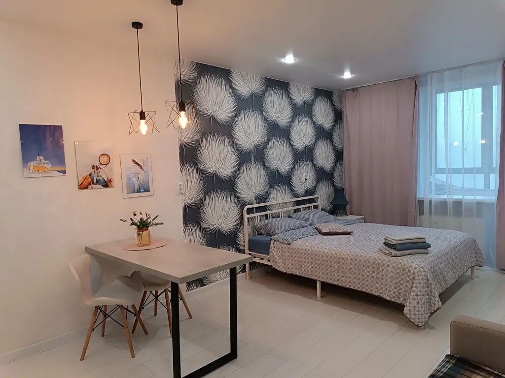 Квартира Красивая-студия с видом на фонтаны — аренда посуточно в Мурино