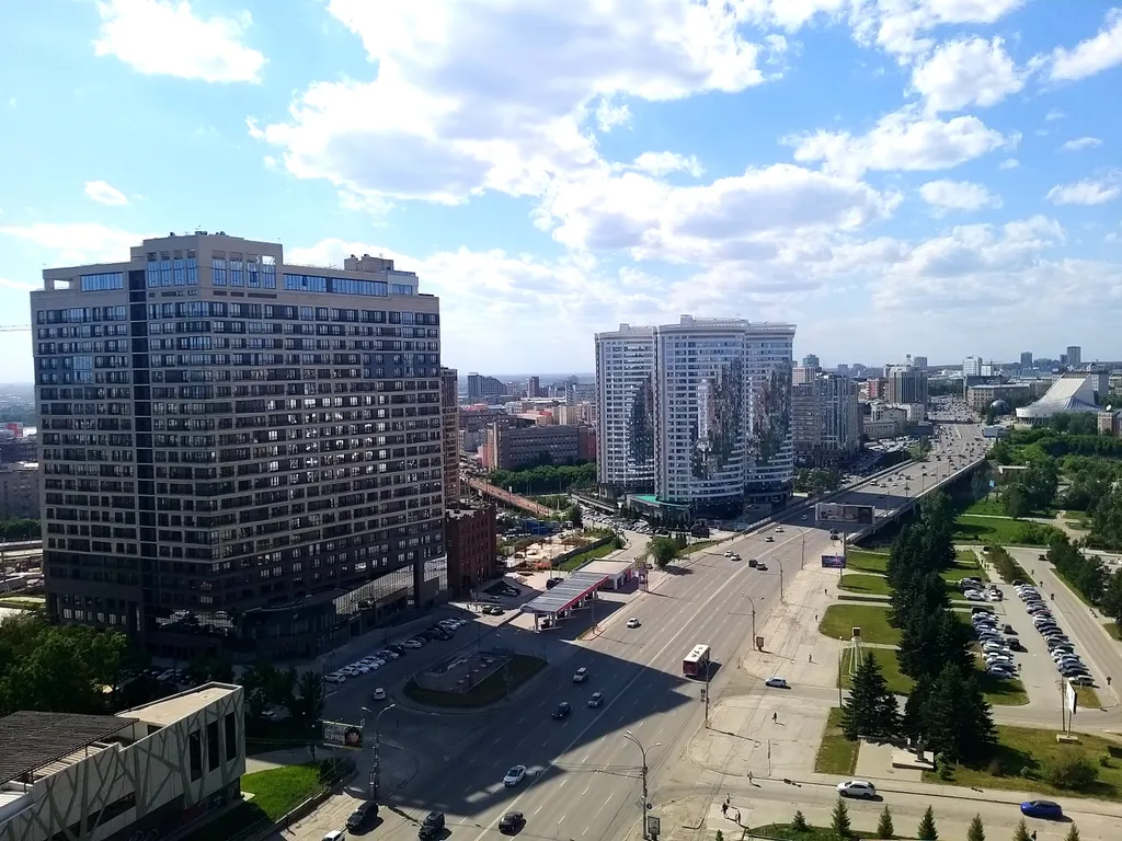 Квартира Видовая уютная евроквартира с шикарным видом на город прямо у метро — Новосибирск