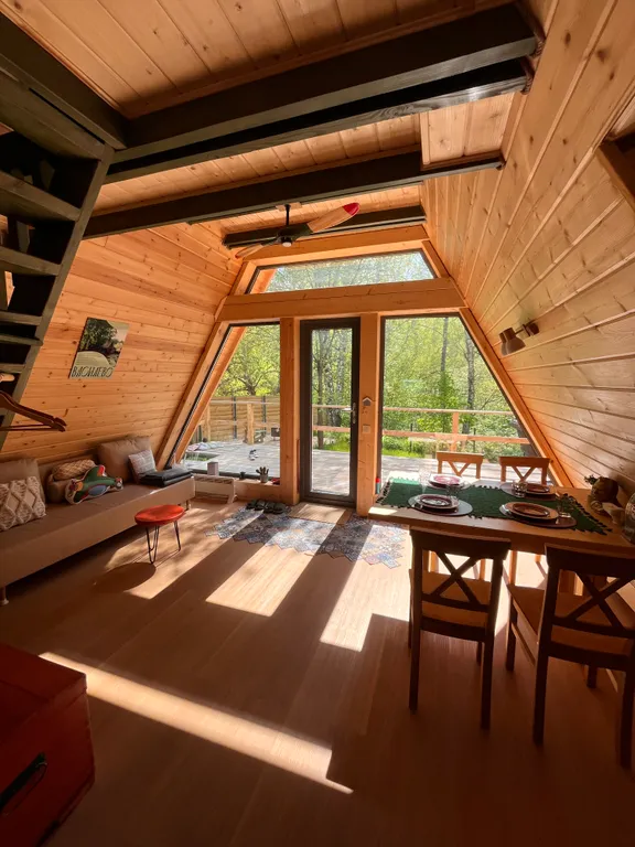 Треугольный домик Василево с баней и чаном